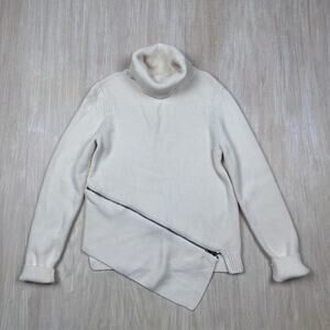 NWT Banana Republic Flurry Asymmetrical Zipper Turtleneck Pullover Sweater Small